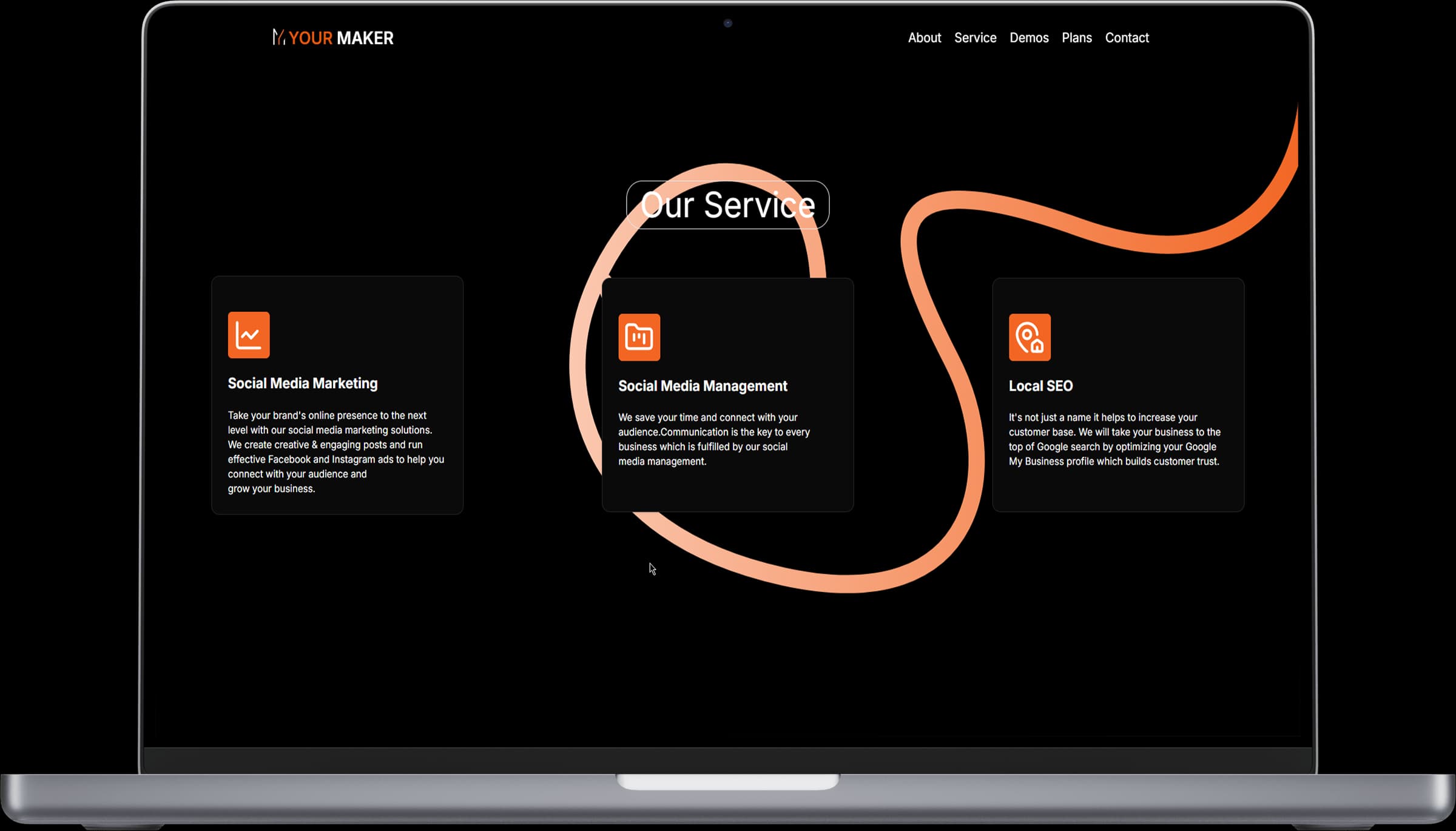 Laptop layout mockup 2